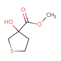 Chemical structure of methyl 3-hydroxythiolane-3-carboxylate - CSSB00011625962