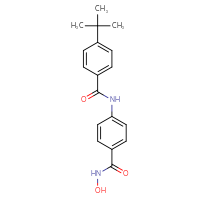 Chemical structure of 4-tert-butyl-N-[4-(hydroxycarbamoyl)phenyl]benzamide - CSSB03547006464