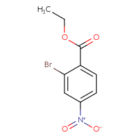 Chemical structure of ethyl 2-bromo-4-nitrobenzoate - CSSB00009831848