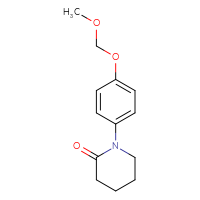 Chemical structure of 1-[4-(methoxymethoxy)phenyl]piperidin-2-one - CSSB15035951050