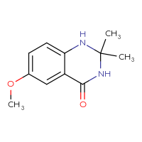 Chemical structure of 6-methoxy-2,2-dimethyl-1,2,3,4-tetrahydroquinazolin-4-one - CSSB00010997040