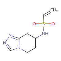 Chemical structure of N-{5H,6H,7H,8H-[1,2,4]triazolo[4,3-a]pyridin-7-yl}ethene-1-sulfonamide - CSSB02496998623