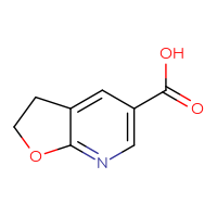 Chemical structure of 2H,3H-furo[2,3-b]pyridine-5-carboxylic acid - CSSB00016148601