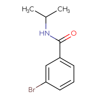 Chemical structure of 3-bromo-N-(propan-2-yl)benzamide - CSSB00000152632