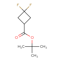 Chemical structure of tert-butyl 3,3-difluorocyclobutane-1-carboxylate - CSSB00011014021