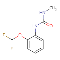Chemical structure of 1-[2-(difluoromethoxy)phenyl]-3-methylurea - CSSB00000239678