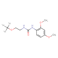 Chemical structure of 1-(2,4-dimethoxyphenyl)-3-[2-(²H₃)methoxyethyl]urea - CSSB21432518418