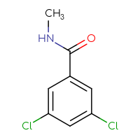 Chemical structure of 3,5-dichloro-N-methylbenzamide - CSSB00000159869