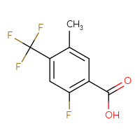 Chemical structure of 2-fluoro-5-methyl-4-(trifluoromethyl)benzoic acid - CSSB00010116234