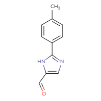 Chemical structure of 2-(4-methylphenyl)-1H-imidazole-5-carbaldehyde - CSSB00021257081