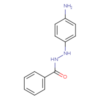 Chemical structure of N'-(4-aminophenyl)benzohydrazide - CSSB00025752335
