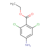 Chemical structure of ethyl 4-amino-2,6-dichlorobenzoate - CSSB00010230136