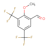 Chemical structure of 2-methoxy-3,5-bis(trifluoromethyl)benzaldehyde - CSSB00137345386
