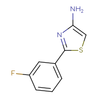 Chemical structure of 2-(3-fluorophenyl)-1,3-thiazol-4-amine - CSSB00012183212