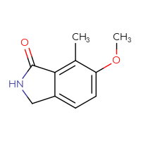 Chemical structure of 6-methoxy-7-methyl-2,3-dihydro-1H-isoindol-1-one - CSSB00009863168