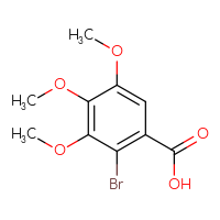 Chemical structure of 2-bromo-3,4,5-trimethoxybenzoic acid - CSSB00010187866