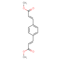 Chemical structure of methyl (2E)-3-{4-[(1E)-3-methoxy-3-oxoprop-1-en-1-yl]phenyl}prop-2-enoate - CSSB00016994803