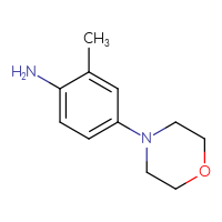 Chemical structure of 2-methyl-4-(morpholin-4-yl)aniline - CSSB00000246180