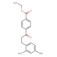 Chemical structure of ethyl 4-[3-(2,4-dimethylphenyl)propanoyl]benzoate - CSSB00020571397