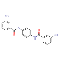 Chemical structure of 3-amino-N-[4-(3-aminobenzamido)phenyl]benzamide - CSSB00159747336
