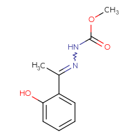 Chemical structure of N'-[1-(2-hydroxyphenyl)ethylidene]methoxycarbohydrazide - CSSB00021027667