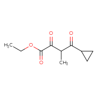 Chemical structure of ethyl 4-cyclopropyl-3-methyl-2,4-dioxobutanoate - CSSB00012169855