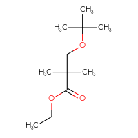 Chemical structure of ethyl 3-(tert-butoxy)-2,2-dimethylpropanoate - CSSB00118065765