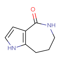 Chemical structure of 1H,4H,5H,6H,7H,8H-pyrrolo[3,2-c]azepin-4-one - CSSB00009928918