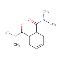 Chemical structure of N1,N1,N2,N2-tetramethylcyclohex-4-ene-1,2-dicarboxamide - CSSB00010138337