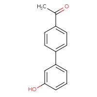 Chemical structure of 1-{3'-hydroxy-[1,1'-biphenyl]-4-yl}ethan-1-one - CSSB00010249373