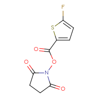 Chemical structure of 2,5-dioxopyrrolidin-1-yl 5-fluorothiophene-2-carboxylate - CSSB03557299719