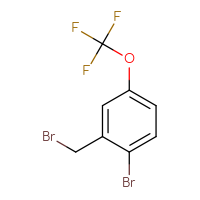 Chemical structure of 1-bromo-2-(bromomethyl)-4-(trifluoromethoxy)benzene - CSSB00009814213
