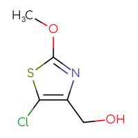 Chemical structure of (5-chloro-2-methoxy-1,3-thiazol-4-yl)methanol - CSSB14827037034