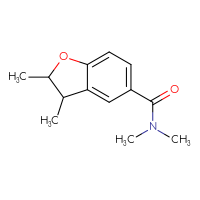 Chemical structure of N,N,2,3-tetramethyl-2,3-dihydro-1-benzofuran-5-carboxamide - CSSB01046929287