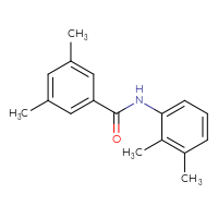 Chemical structure of N-(2,3-dimethylphenyl)-3,5-dimethylbenzamide - CSSB00046106530