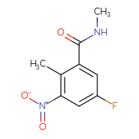 Chemical structure of 5-fluoro-N,2-dimethyl-3-nitrobenzamide - CSSB06650717494