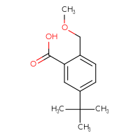 Chemical structure of 5-tert-butyl-2-(methoxymethyl)benzoic acid - CSSB14997484177