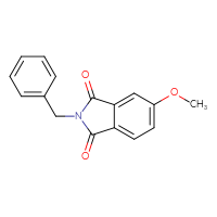 Chemical structure of 2-benzyl-5-methoxy-2,3-dihydro-1H-isoindole-1,3-dione - CSSB00010269053