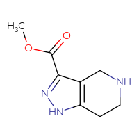 Chemical structure of methyl 1H,4H,5H,6H,7H-pyrazolo[4,3-c]pyridine-3-carboxylate - CSSB00010290796
