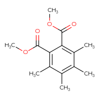 Chemical structure of 1,2-dimethyl 3,4,5,6-tetramethylbenzene-1,2-dicarboxylate - CSSB00121734600