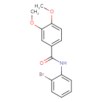 Chemical structure of N-(2-bromophenyl)-3,4-dimethoxybenzamide - CSSB00027983784