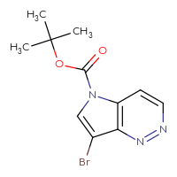 Chemical structure of tert-butyl 7-bromo-5H-pyrrolo[3,2-c]pyridazine-5-carboxylate - CSSB21332138712