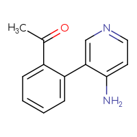 Chemical structure of 1-[2-(4-aminopyridin-3-yl)phenyl]ethan-1-one - CSSB00010129210