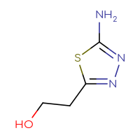 Chemical structure of 2-(5-amino-1,3,4-thiadiazol-2-yl)ethan-1-ol - CSSB00000129998