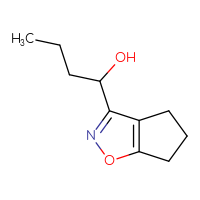 Chemical structure of 1-{4H,5H,6H-cyclopenta[d][1,2]oxazol-3-yl}butan-1-ol - CSSB21246428943