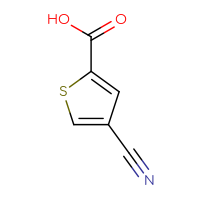 Chemical structure of 4-cyanothiophene-2-carboxylic acid - CSSB00000067705