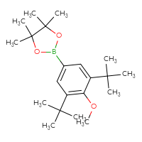 Chemical structure of 2-(3,5-di-tert-butyl-4-methoxyphenyl)-4,4,5,5-tetramethyl-1,3,2-dioxaborolane - CSSB14929133113
