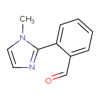 Chemical structure of 2-(1-methyl-1H-imidazol-2-yl)benzaldehyde - CSSB00011961946
