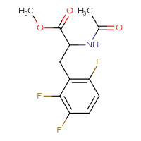 Chemical structure of methyl 2-acetamido-3-(2,3,6-trifluorophenyl)propanoate - CSSB00020623339