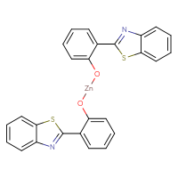Chemical structure of bis[2-(1,3-benzothiazol-2-yl)phenoxy]zinc - CSSB00025760092
